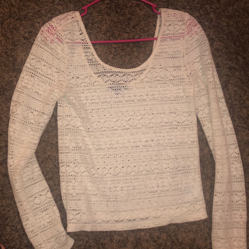 White knit American Eagle long sleeve